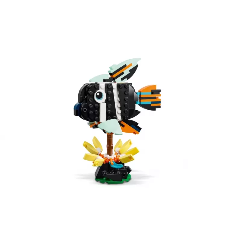 Giocattolo da costruzione LEGO Creator 3-in-1 animali selvatici set tucano tropicale 31173