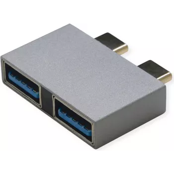 ROLINE adattatore USB3.2Gen1 2x C - A ST/BU - adattatore - digitale/dati (12.03.2947)