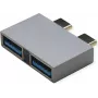 ROLINE adattatore USB3.2Gen1 2x C - A ST/BU - adattatore - digitale/dati (12.03.2947)