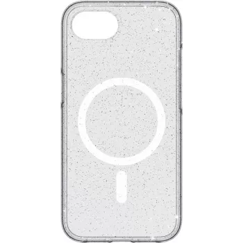 Custodia White Diamonds Cover Mag Glitter per Apple iPhone 16e, trasparente (00229692)