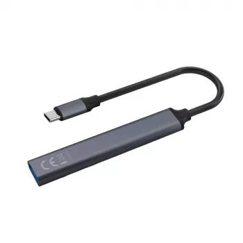 Hub USB 3.0 4 porte SAVIO AK-71 con host USB-C, 5000 Mbit/s, garanzia 2 anni
