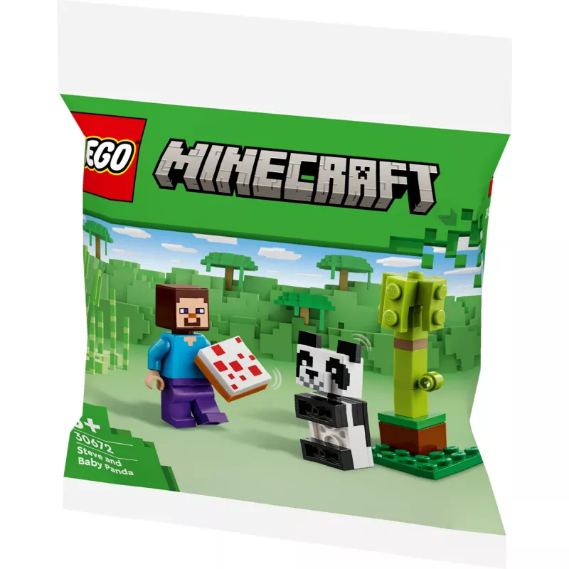 LEGO Minecraft Steve e Baby-Panda 30672 Polybag
