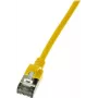 Cavo di rete LogiLink slim U/FTP CQ9027S RJ-45 Cat6a 0,5 m giallo