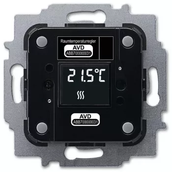 Attuatore per riscaldamento Busch-Jaeger 6224/2.0, da incasso, 24 V, LCD, 71×71×30 mm