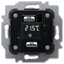 Attuatore per riscaldamento Busch-Jaeger 6224/2.0, da incasso, 24 V, LCD, 71×71×30 mm