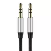 Cavo audio Baseus Yiven jack 3,5 mm M30 1,5 m argento + nero