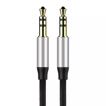 Cavo audio Baseus Yiven jack 3,5 mm M30 1,5 m argento + nero