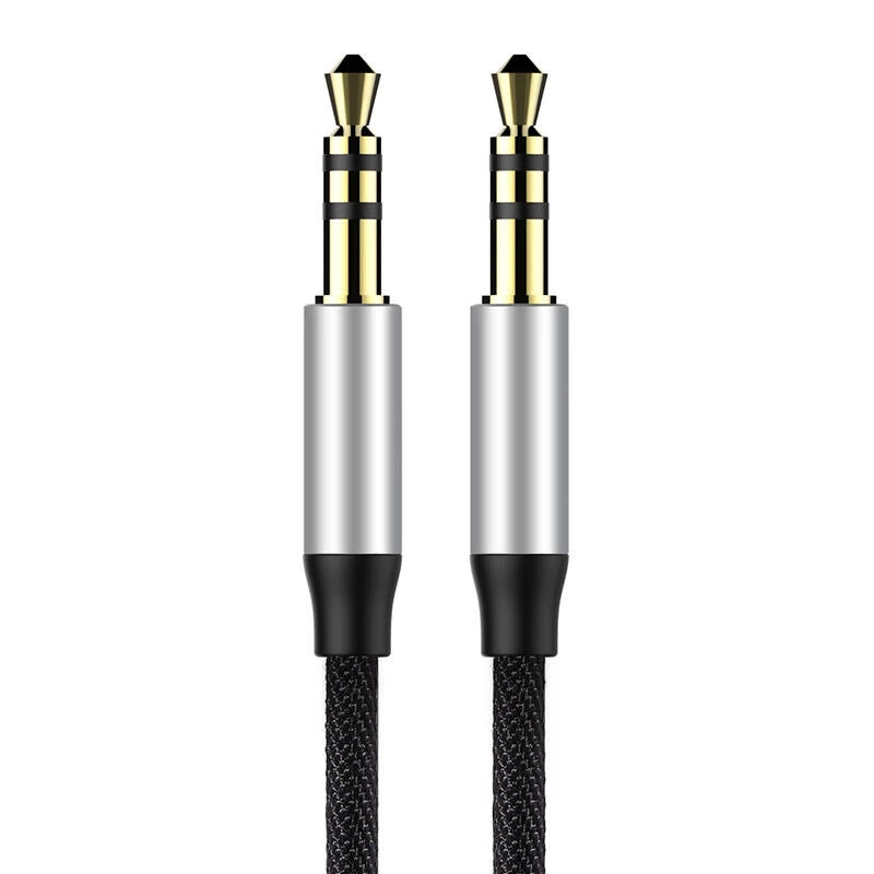 Cavo audio Baseus Yiven jack 3,5 mm M30 1,5 m argento + nero