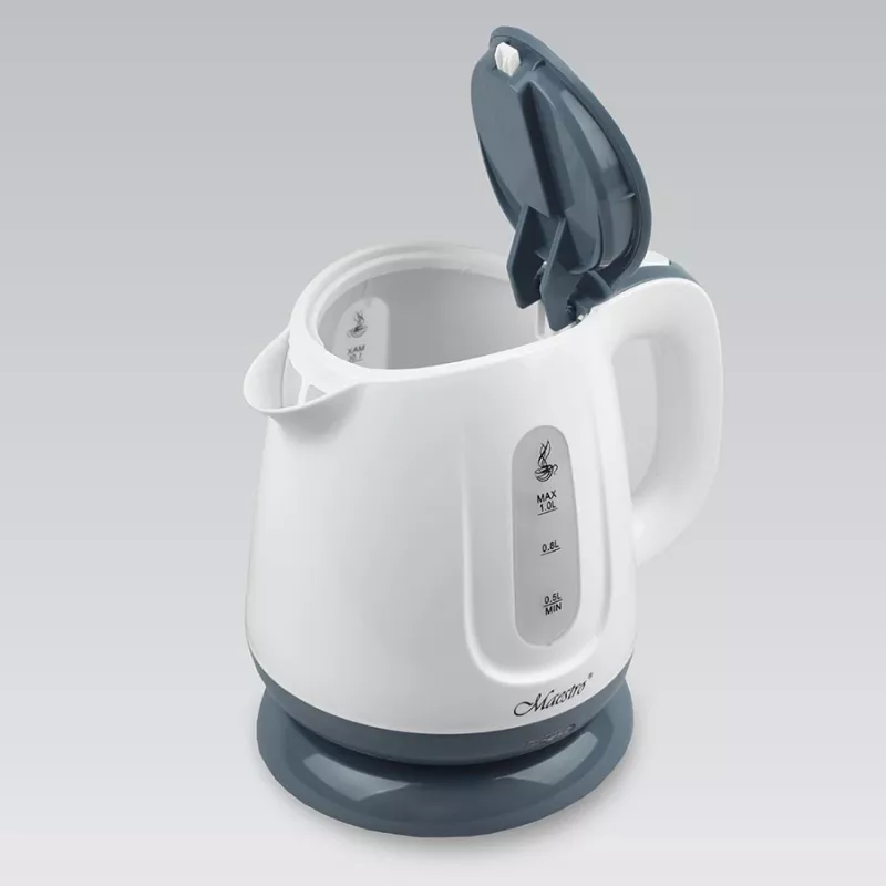 Bollitore elettrico Feel Maestro 1 l 1100 W grigio bianco