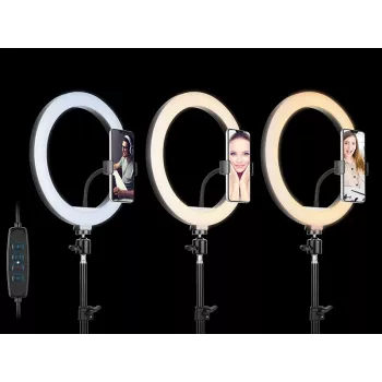 TRACER RING 30cm ring light con treppiede 210cm