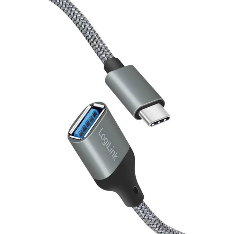 LogiLink adattatore USB 3.2 Gen1 Type-C C/M a USB-A/F OTG alluminio 0,15 m