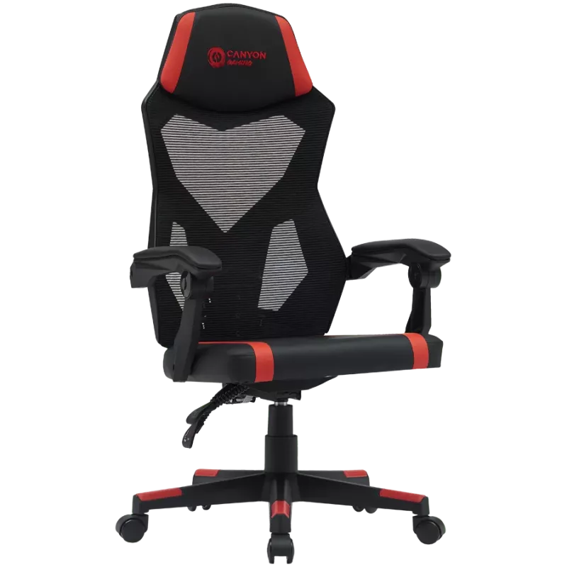 Canyon MCH01 - Flow - sedia gaming ergonomica - nero e rosso
