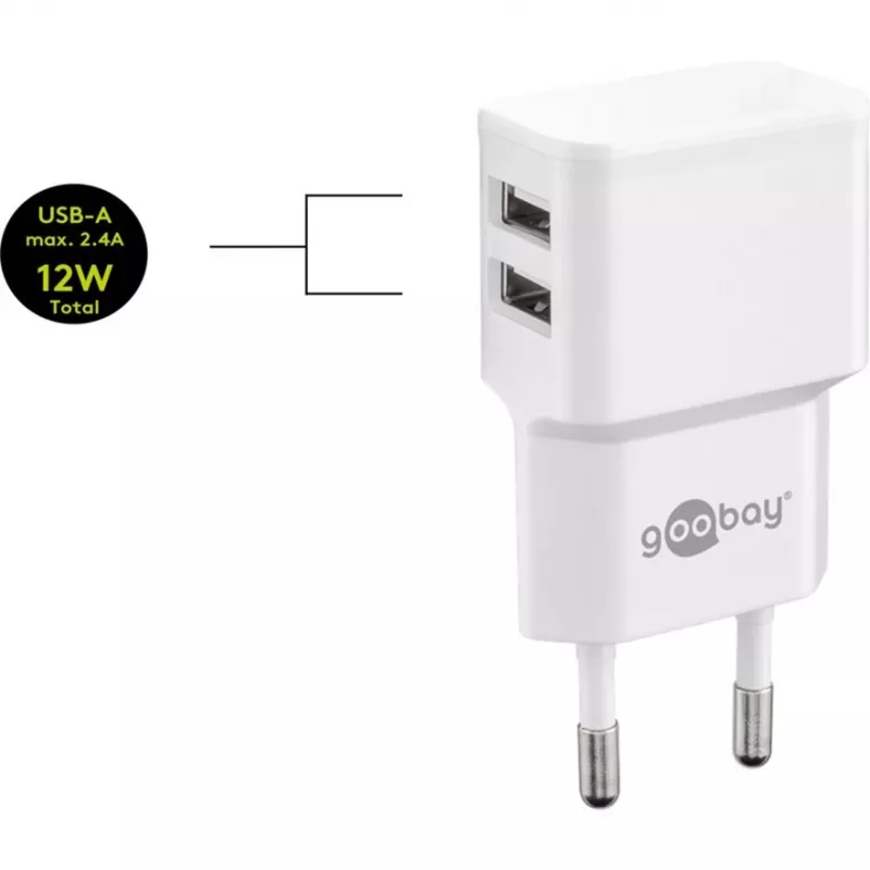 Goobay 44985 cavo per cellulare bianco
