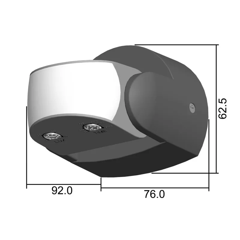 Rilevatore di movimento a infrarossi MACLEAN MCE468B IP65 — rilevatore di presenza a infrarossi, resistente alle intemperie