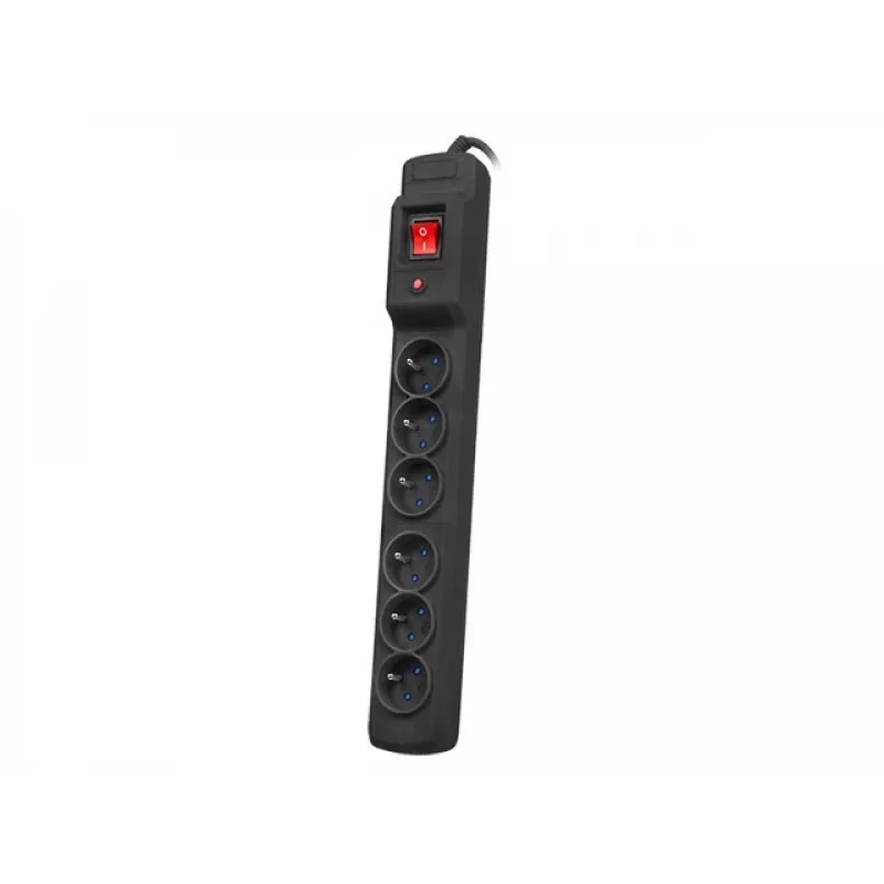Ciabatta ARMAC Multi M6 con protezione da sovratensione, 6 prese, cavo 10 m, nero