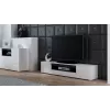 Mobile TV Cama VIVA 180 bianco/bianco lucido + nero