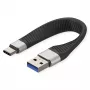 ROLINE cavo USB 3.2 Gen 2 in silicone C-A ST/ST 10Gbit/s Emark nero 11 cm 11 - cavo - digitale/dati