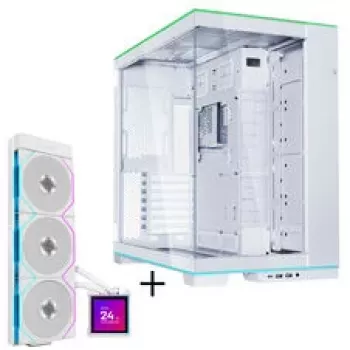 Lian Li O11 Dynamic EVO RGB bundle case PC + HydroShift II LCD-S 360TL AiO - bianco