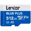 Scheda di memoria MicroSDXC Lexar BLUE PLUS 512 GB, UHS‑I, lettura 170 MB/s, U3/V30