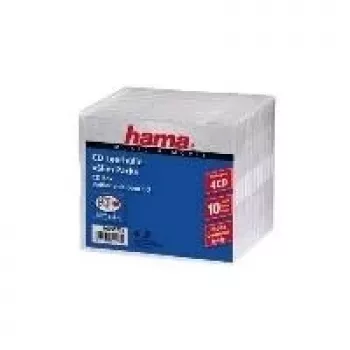 Hama CD slim Pack 4, confezione da 10 4 dischi trasparente