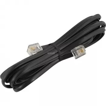 Cavo telefonico modulare Goobay 50318 RJ-11 RJ-11 6 m nero
