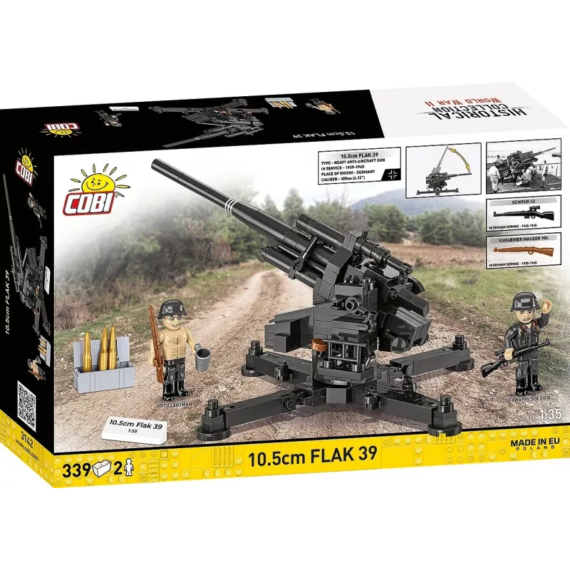 Set di costruzioni Cobi Blocks 10,5 cm Flak 39 — 339 pezzi
