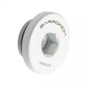 Tappo Barrow G1/4 FBTBLDS w bianco – tappo filettato G1/4, finitura bianca
