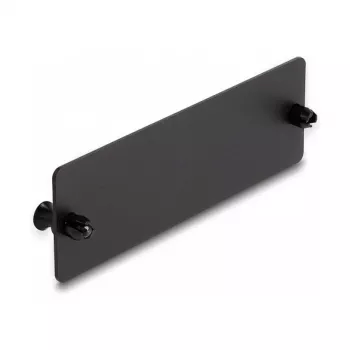 Copertura cieca in fibra ottica DeLOCK nero 109 mm metallo