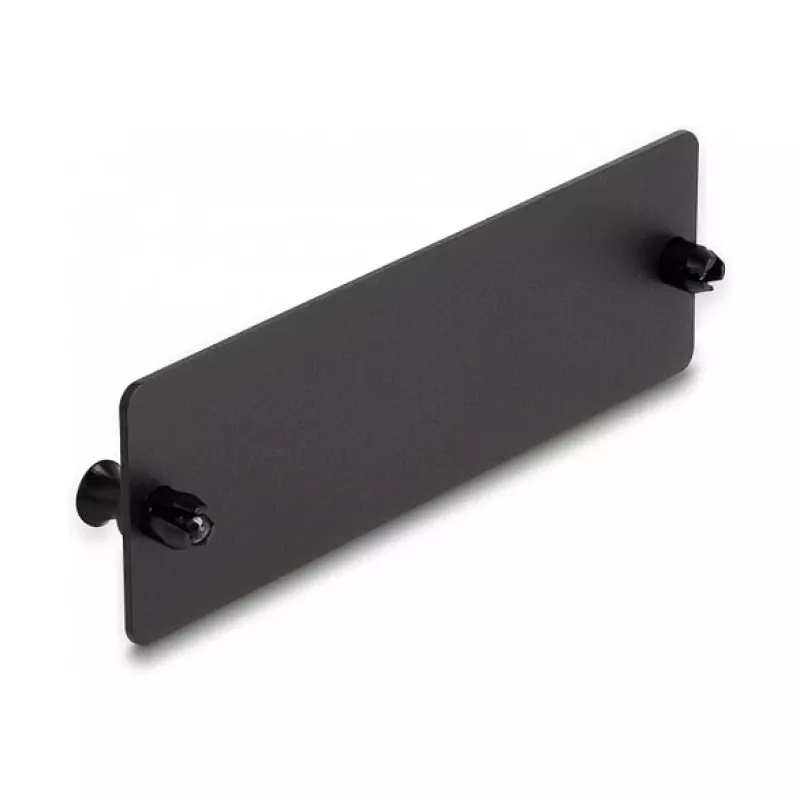 Copertura cieca in fibra ottica DeLOCK nero 109 mm metallo