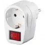 Wentronic Goobay interruttore con presa Schuko - 1x presa Schuko, bianco (94272)
