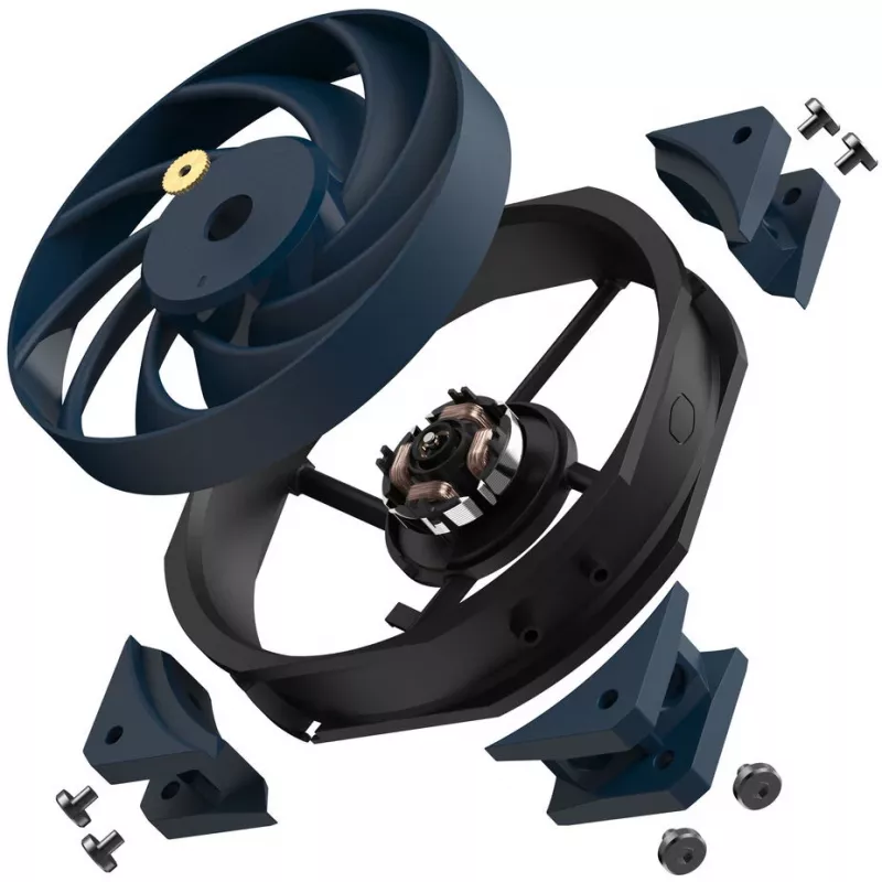 Ventola Cooler Master Mobius 120 OC 12 cm nero 3 velocità 3200 RPM