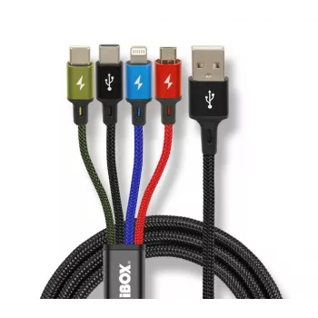 Cavo di ricarica universale 4 in 1 I-BOX USB IKUM4W1