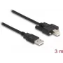 Cavo DeLOCK USB 2.0 Type-A connettore maschio su Type-B connettore maschio con viti 3 m