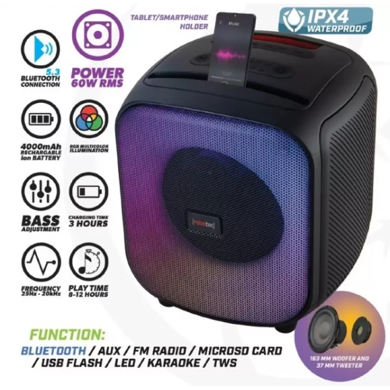 Altoparlante Bluetooth FM/USB PowerCUBE 500