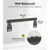 Supporto TV da parete fisso WENTRONIC Goobay Ultraslim 70822 XL nero per schermi piatti