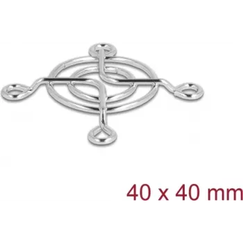 Griglia per ventola DELOCK 67304 metallo, 53×53 mm, argento — accessorio raffreddamento PC
