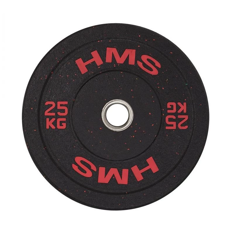 HMS Fitness HTBR25 1 pz. disco per bilanciere olimpico rivestito in gomma