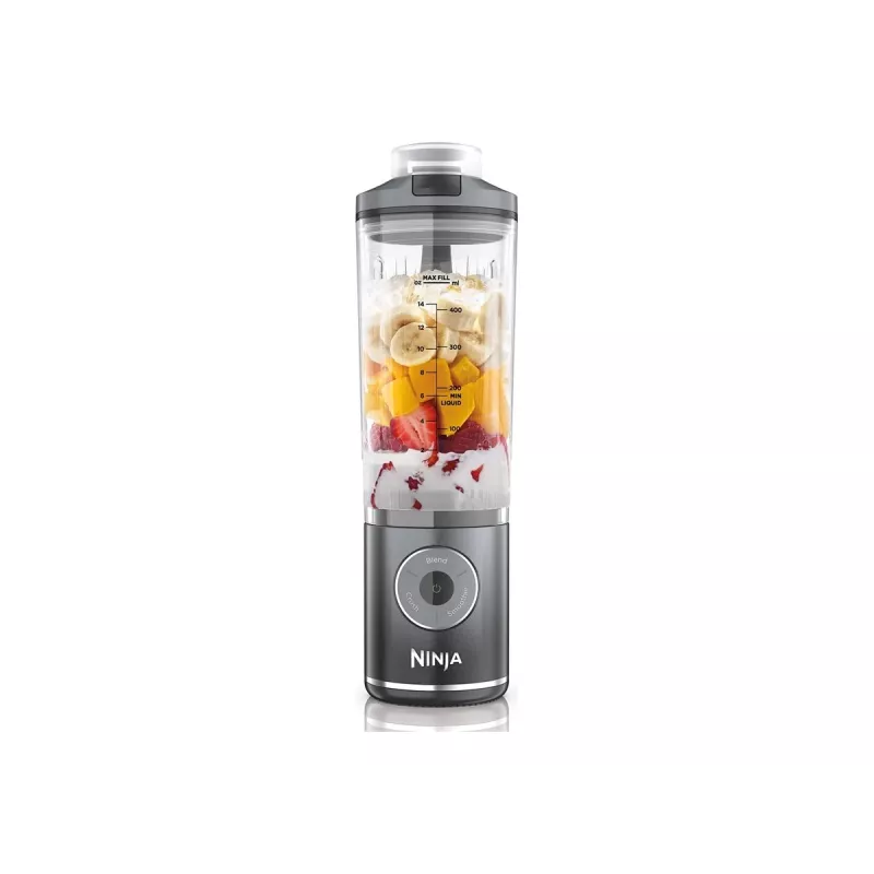 Ninja Blast Max BC251EUGY frullatore portatile senza fili, 0,57 l, lame in acciaio, grigio