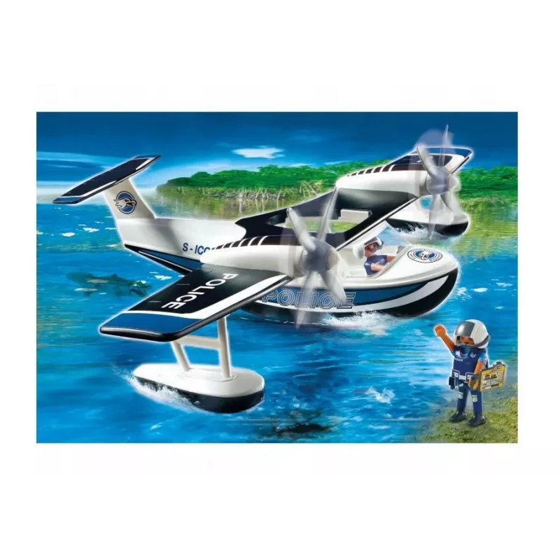 Set di personaggi City Action 4445 idrovolante della polizia