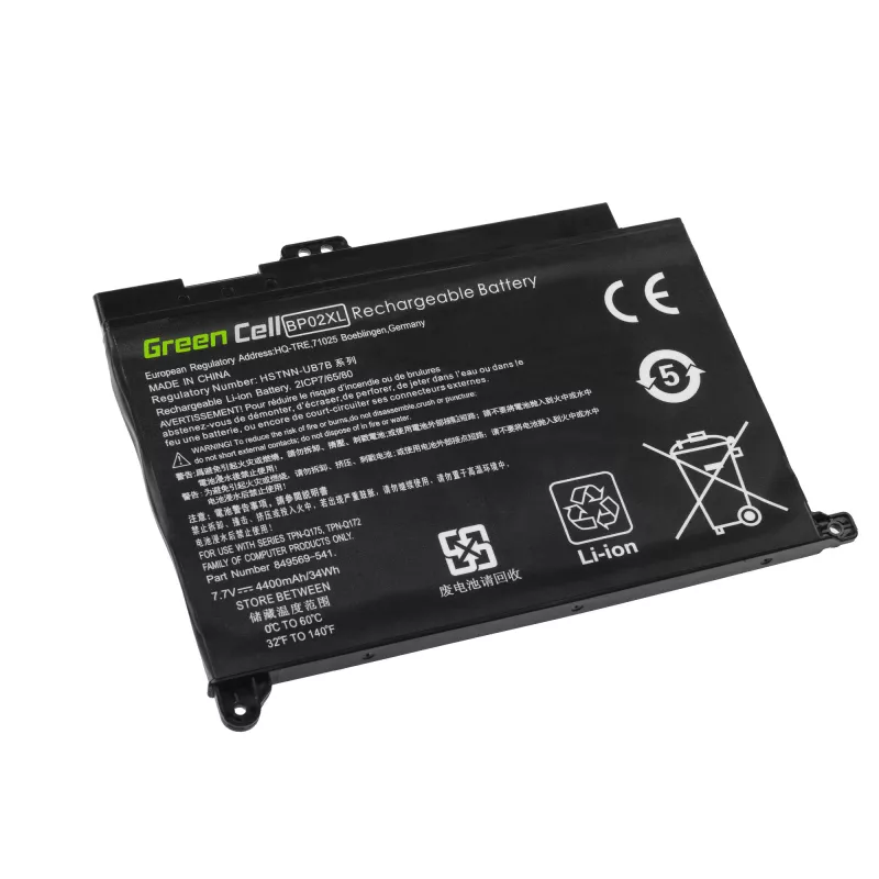 Batteria Green Cell HP150 — litio-polimero 4500 mAh, per HP Pavilion 15-AU / 15-AW serie, nero
