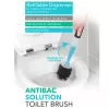 Spazzola per WC Beldray LA033996UFFEU7 Antibac Grigio, spazzola antibatterica per la pulizia del WC