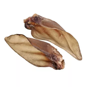 Snack per cani PETITTO orecchio di manzo con cartilagine — confezione da 10, snack da masticare monoingrediente
