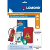 Pellicola adesiva PET per laserjet Lomond A4 25 fogli trasparente opaca