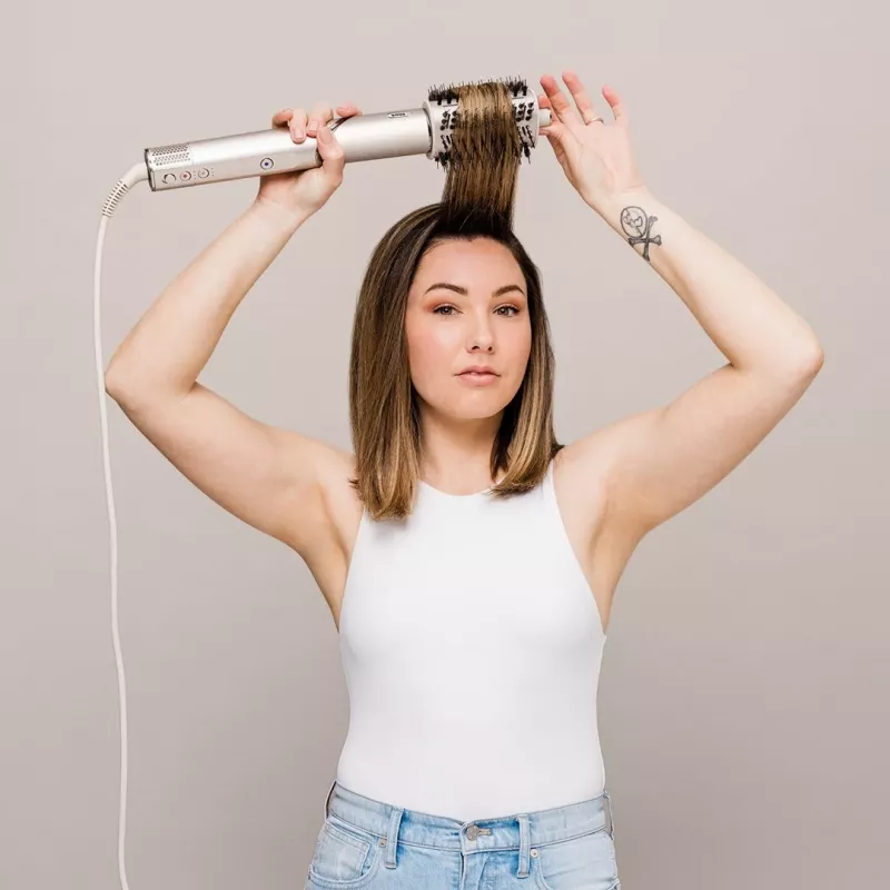 Shark FlexStyle 5-in-1 Air Styler e asciugacapelli con arricciacapelli automatici, spazzola piatta, spazzola ovale, bocchetta, diffusore, custodia, senza danni termici
