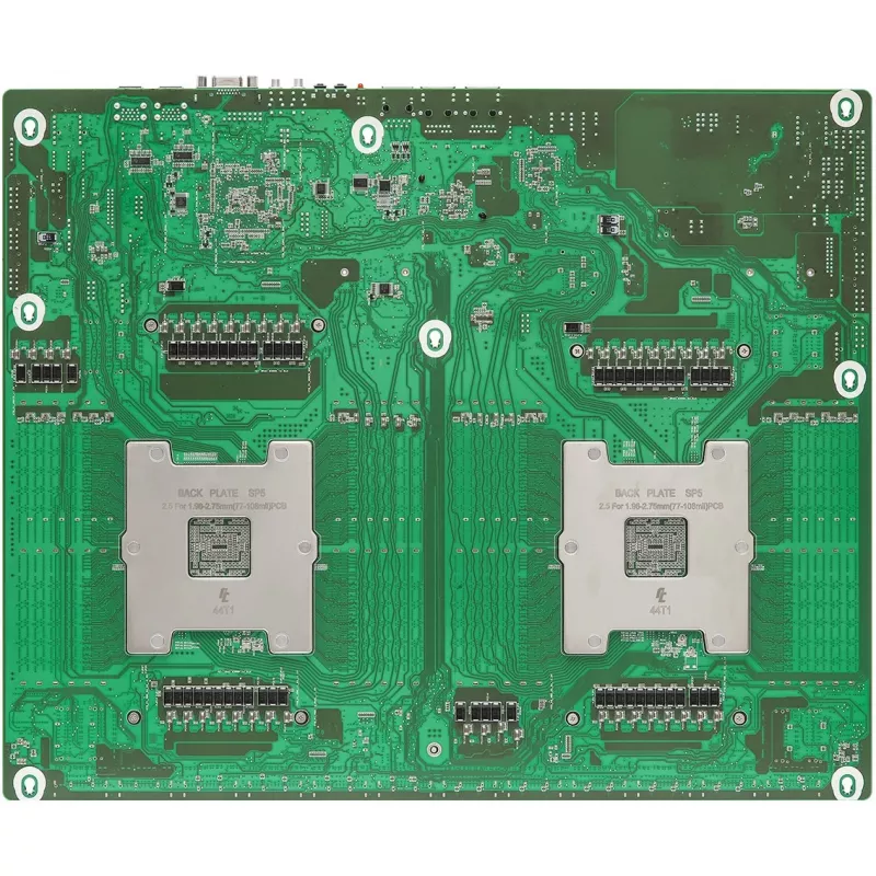 Scheda madre ASRock GENOA2D24G-2L+ — AMD SoC, socket SP5, ATX, 24x DDR5-DIMM, fino a 12,3 TB, 2x GbE