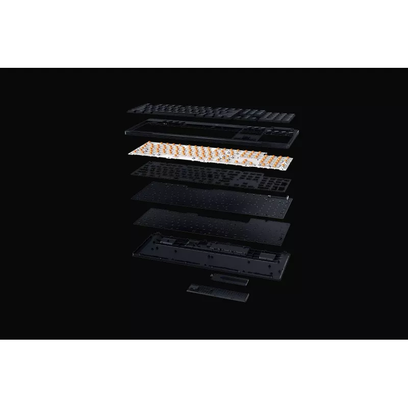 Tastiera da gaming Razer BlackWidow V4 Low-profile Wireless — tasti meccanici low-profile, Bluetooth e 2,4 GHz