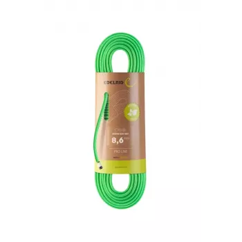Corda statica Siskin Eco Dry 8,6 mm, 70 m, verde neon