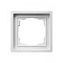 Gira 0211112 telaio singolo, senza viti, bianco puro, 83,3 x 83,3 mm, spessore 10,6 mm