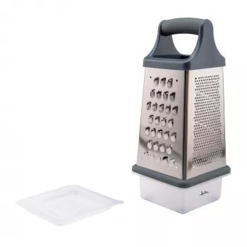 Grattugia manuale per alimenti Jata HRAL3248 – grattugia a 4 lati con contenitore