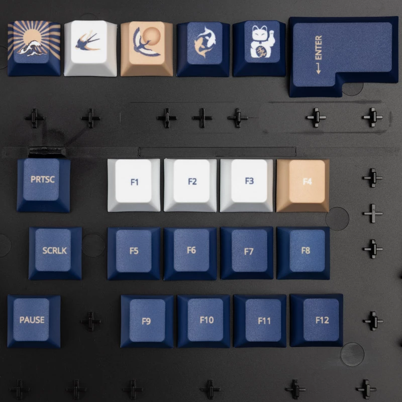 Set keycap Traitors UKIYO-E, materiale PBT, layout UK (TRDUKI108UK)